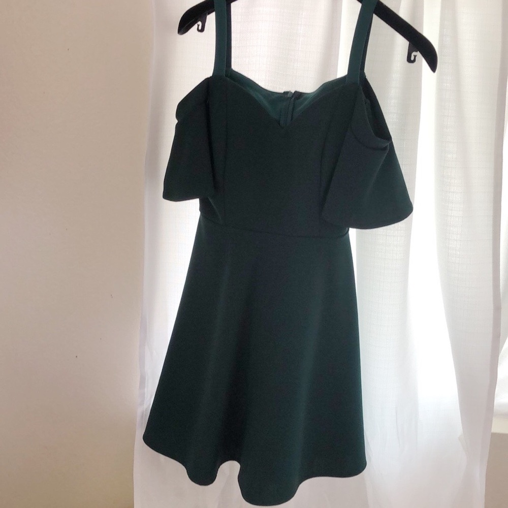 Green cocktail dress